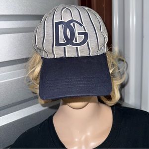 Dolce & Gabbana Pinstripe Baseball Cap